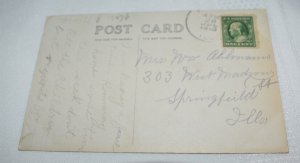 Chesnut Street Farina Illinois Postcard Pub. by E. F. Randolph