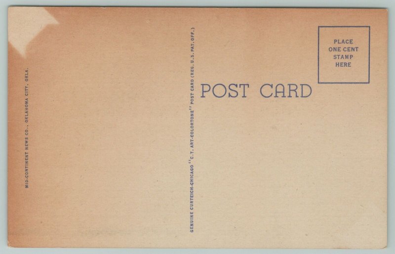 Oklahoma City~Skirvin Tower Building~Vintage Postcard