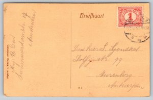 1913  Amsterdam   Netherlands  Harbor   Postcard