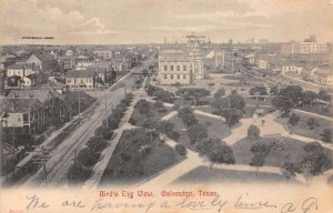 Galveston Texas Bird's Eye View of City Vintage Postcard U1241