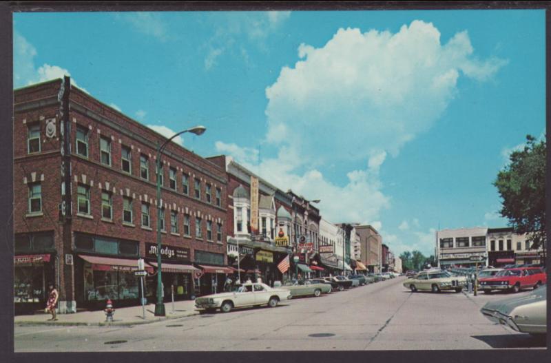 Sixteeth Avenue Looking North,Monroe,WI Postcard