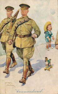 Military Artist Signed Lawson Wood Commandeered Vintage Postcard 07.08