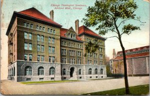 Vintage 1910 Postcard - Chicago Theological Seminary - Ashland Blvd Chicago Ill