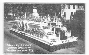 Grand Prize Winner BENTON HARBOR, MI Blossom Parade Float 1953 Vintage Postcard