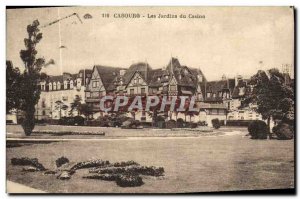 Old Postcard Cabourg Jardins du Casino