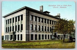 Lincoln Nebraska~Agriculture Hall At State Farm~Vintage Postcard