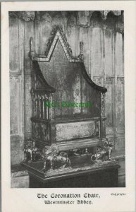 London Postcard - The Coronation Chair, Westminster Abbey  RS25963   