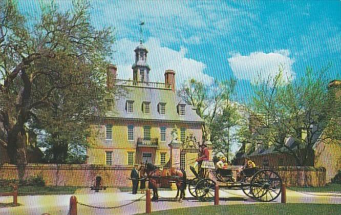 Virginia Williamsburg Governor's Palace and Colonial Coach
