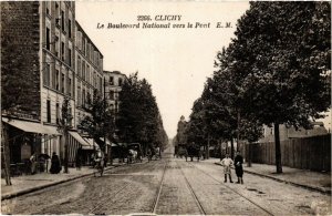 CPA CLICHY Le Boulevard National vers le Pont (413401)