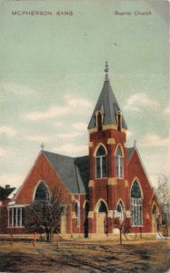 Postcard Baptist Church in McPherson, Kansas~122884