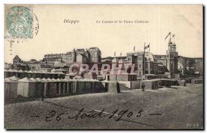 Old Postcard Dieppe casino and the old castle
