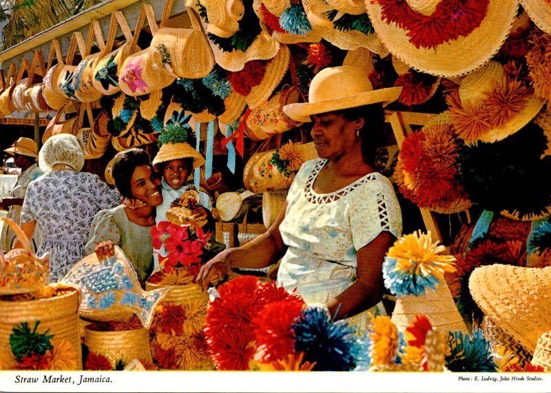 Jamaica Typical Native Straw Market