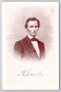 Abraham Lincoln Portrait W.M. Grandy Postcard R21