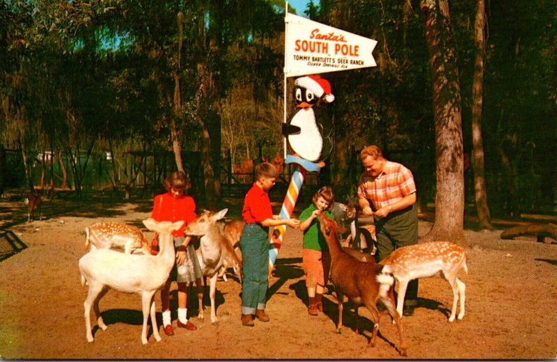 Florida Silver Springs Tommy Bartlett's Deer Ranch Santa's South Po...