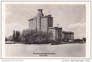 Illinois Chicago Edgewater Beach Hotel 1945 Real Photo