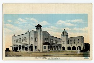 Postcard NM Meadows Hotel Las Vegas N. M. New Mexico 