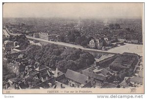 TROYES, Vue sur la Prefacture, Aube, France, PU-1919