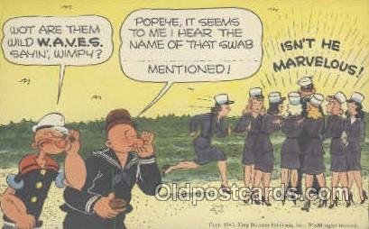 Military Comic Popeye Unused 