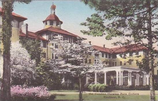 North Carolina Pinehurst The Carolina Showing Porte Cochere Albertype