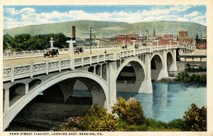 PA - Reading. Penn Street Viaduct looking east