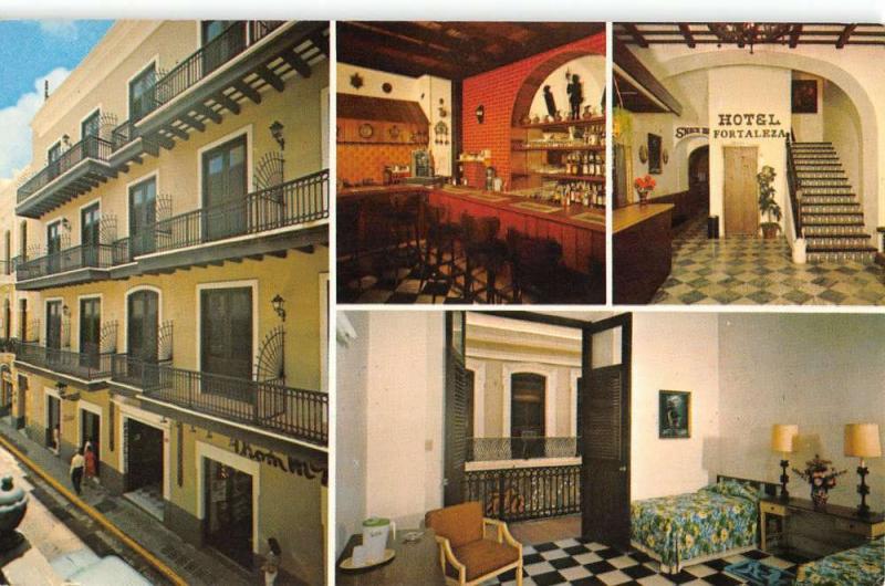 San Juan Puerto Rico Hotel Fortaleza Multiview Vintage Postcard K39394