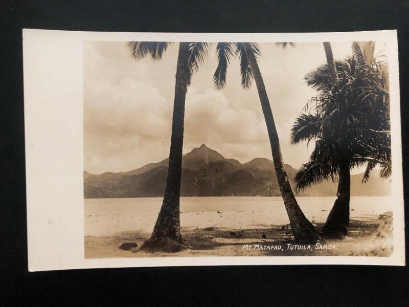 Mint American Samoa RPPC Real Picture Postcard MT Matafao Tutuila