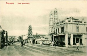 PC CPA SINGAPORE, SOUTH BRIDGE ROAD, VINTAGE POSTCARD (b4236)