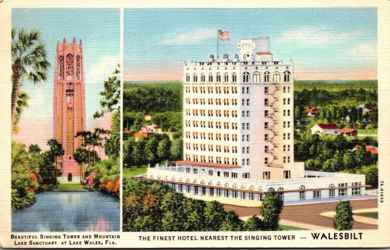Florida Lake Wales The Walesbilt Hotel 1941 Curteich