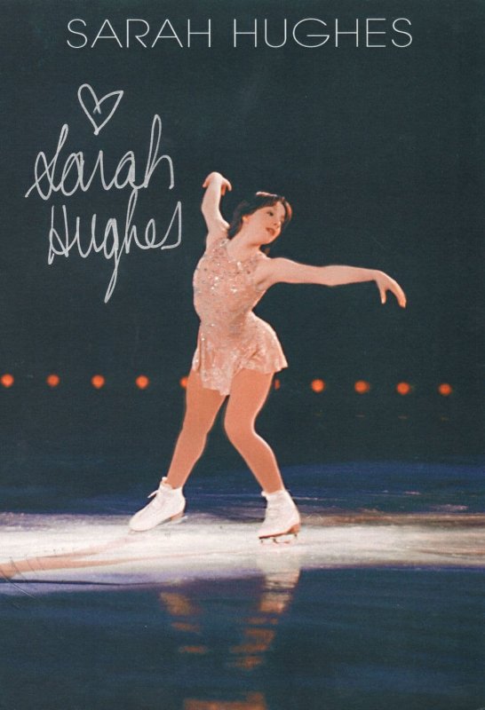 Sarah Hughes Ice Skater Olympic Games Champion Hand Signed Photo