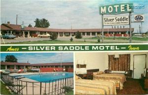 IA, Amana, Iowa, Silver Saddle Motel, Multi View, Pool, Mike Roberts No. SC16571