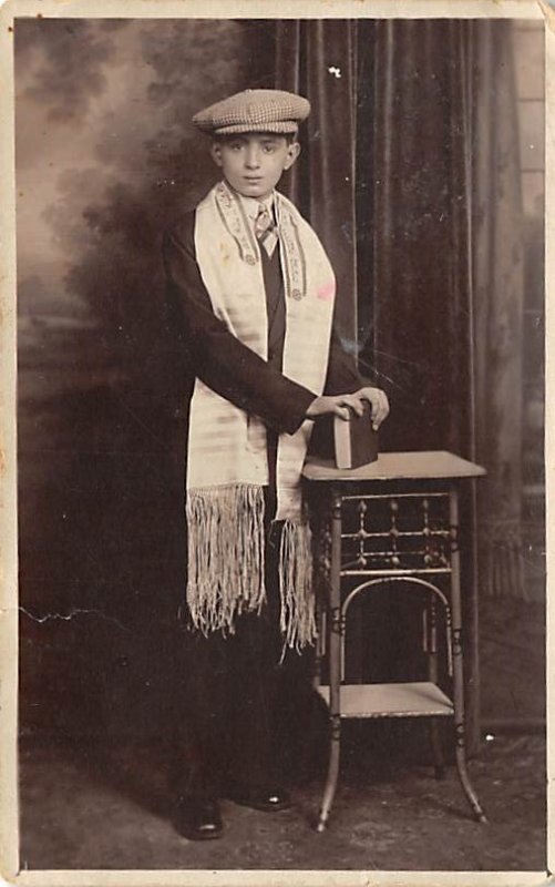 Young Boy Judaic Unused real photo