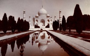 C. 1920's Taj Mahal Agra, Uttar Pradesh RPPC Real Photo Solio Postcard Z4