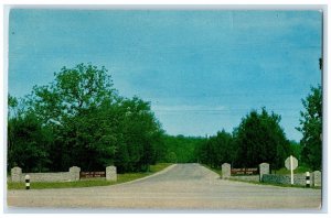 c1960 Cedars Lebanon State Park Road Lebanon Tennessee Vintage Antique Postcard