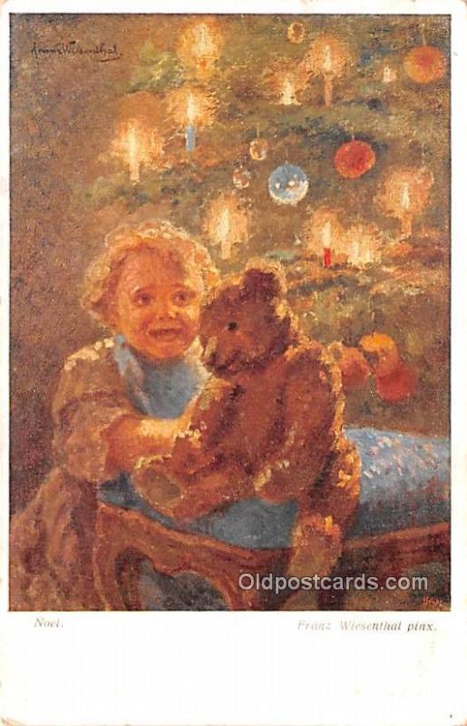 Noel, Franz Wiesenthal Pinx Teddy Bear Writing on back light tab marks from b...