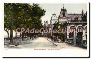 Old Postcard Evian Les Bains Quai De Blonay