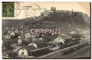 Postcard Old Saint Flour Vue Generale of the Train Station