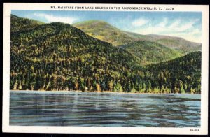 New York ADIRONDACK Mountains Mt. McIntyre from Lake Colden LINEN