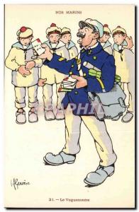 Our Sailors-The Postal Clerk Postal boat-card Old Illustrator Gervese