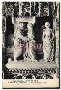 Old Postcard Cathedral of Chartres Closing of the heart by Jean Soulas Meetin...