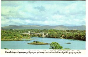 Llanfairpwllgwyngy Bridge, WLLLLantysiliogogogoch,  Anglesey Island, Wales