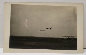 RPPC German Rumpler Taube Airplanes & Hindenburg in Same Real Photo Postcard A9