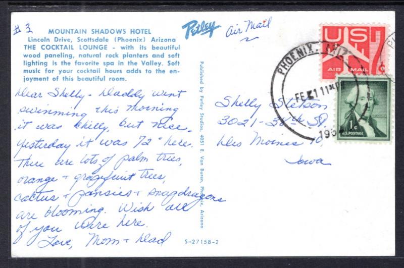 Mountains Shadows Hotel,Scottsdale,AZ BIN