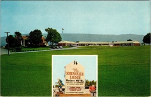 New Market, VA Virginia  SHENVALEE LODGE  Roadside Motel VINTAGE Chrome Postcard