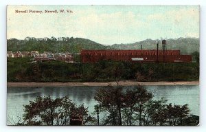 NEWELL, WV West Virginia ~ NEWELL POTTERY ~ 1911 Hancock County Postcard