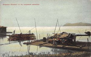 Guayaquil Ecuador La Ria Crepusculo Vespertino Floating Raft Scenic PC AA109274