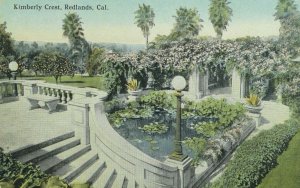 C.1910 Kimberly Crest, Redlands, Cal. Vintage Postcard P106