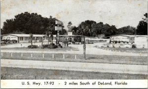 Vtg 1960s Golf View Motel near Deland Florida FL Postcard