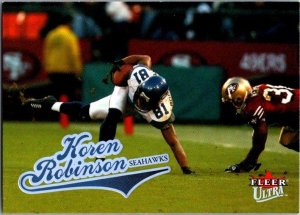 2004 Fleer Football Card Koren Robinson Seattle Seahawks sk9389