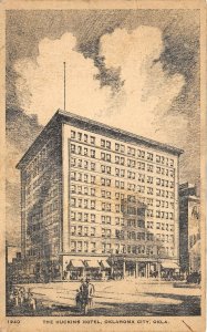 Oklahoma City Oklahoma 1931 Postcard The Huckins Hotel