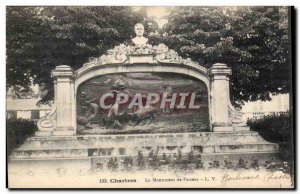 Chartres Old Postcard Pastor monument